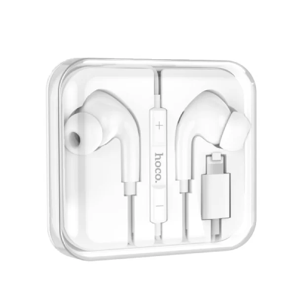 Casti Hoco M111 Pro Primero digital headset Lightning (1.2m) [White]